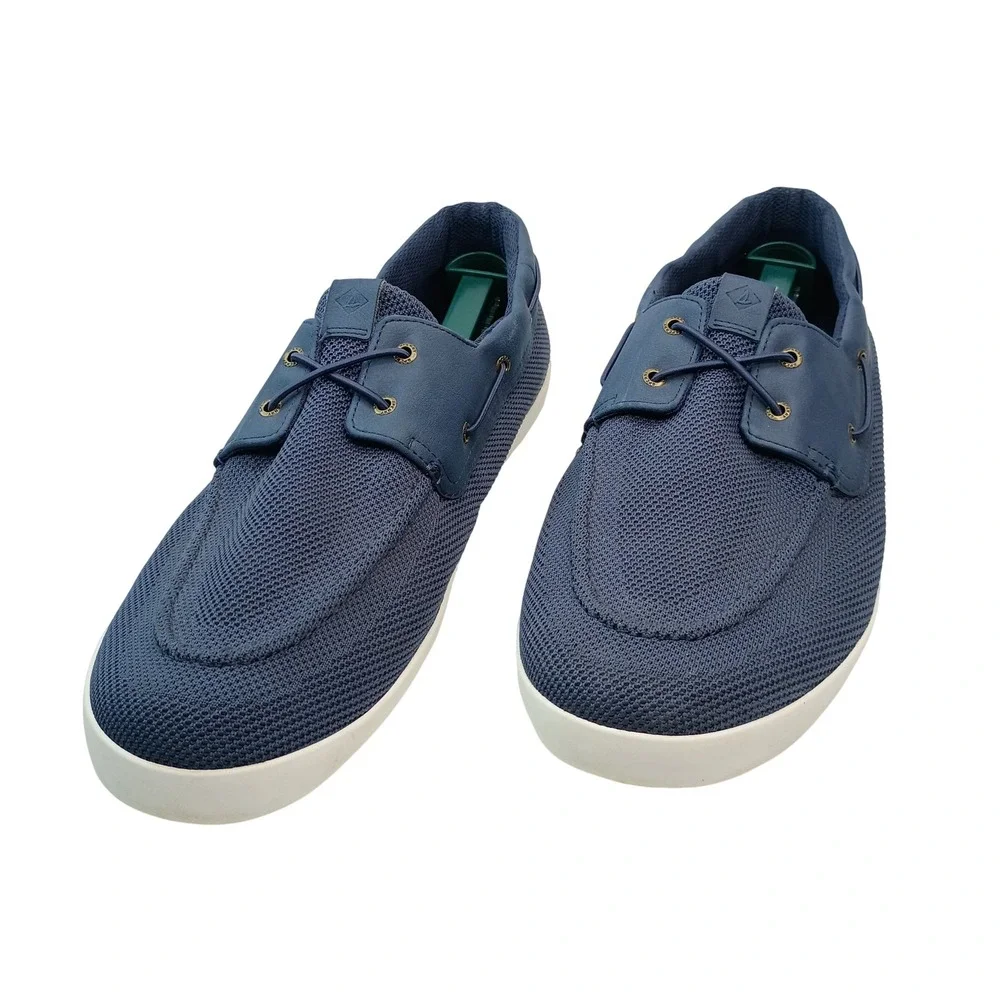 Sperry Bahama II‎ Knit Mens Boat Shoes Navy Blue Sneakers 109155 Size 13